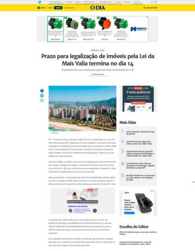 Arquitetura Resolve no Jornal O Dia